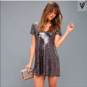 Light Up The Night Lavender Sequin Dress